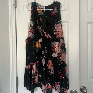 Free People Floral Sleeveless Tunic